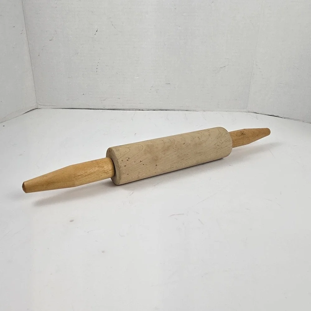 Vtg Primitive Wooden Rolling Pin 15